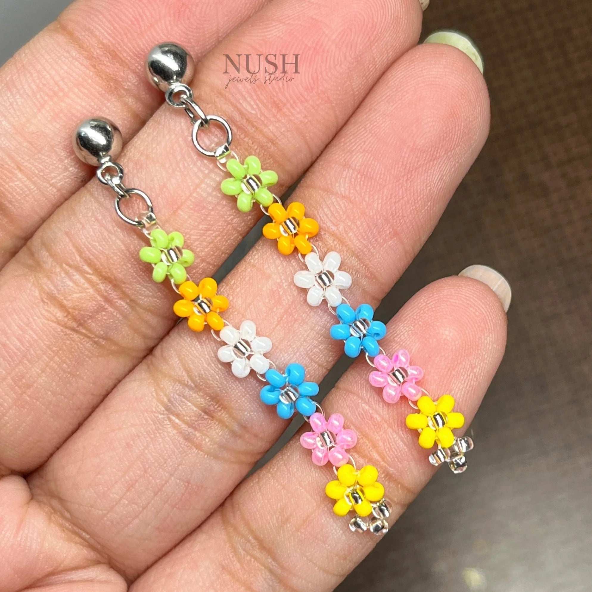 Multi color earrings
