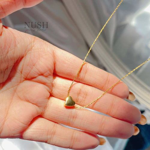 24K Gold plated (anti-tarnish) Dainty Heart necklace