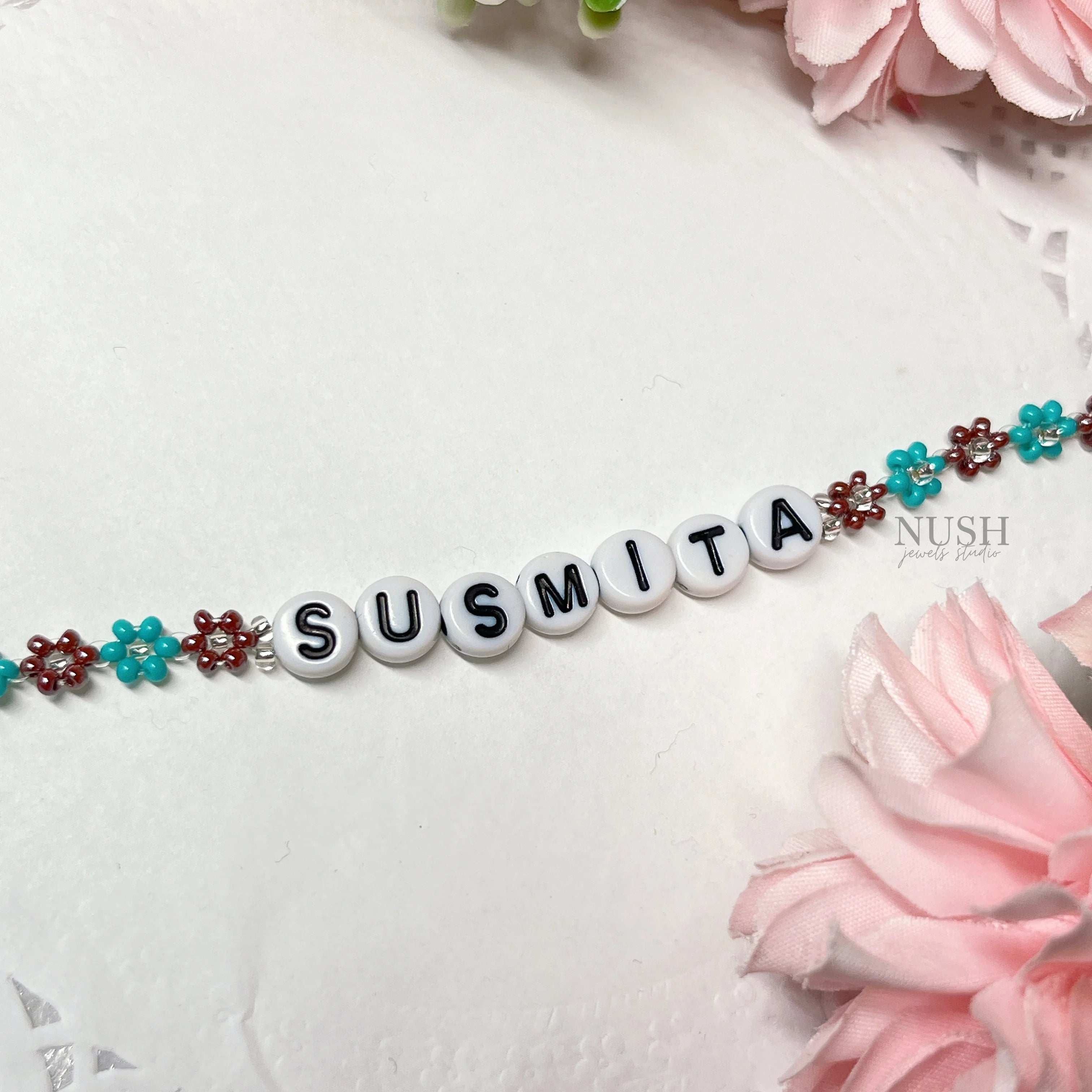 Make it yours- beaded name bracelet