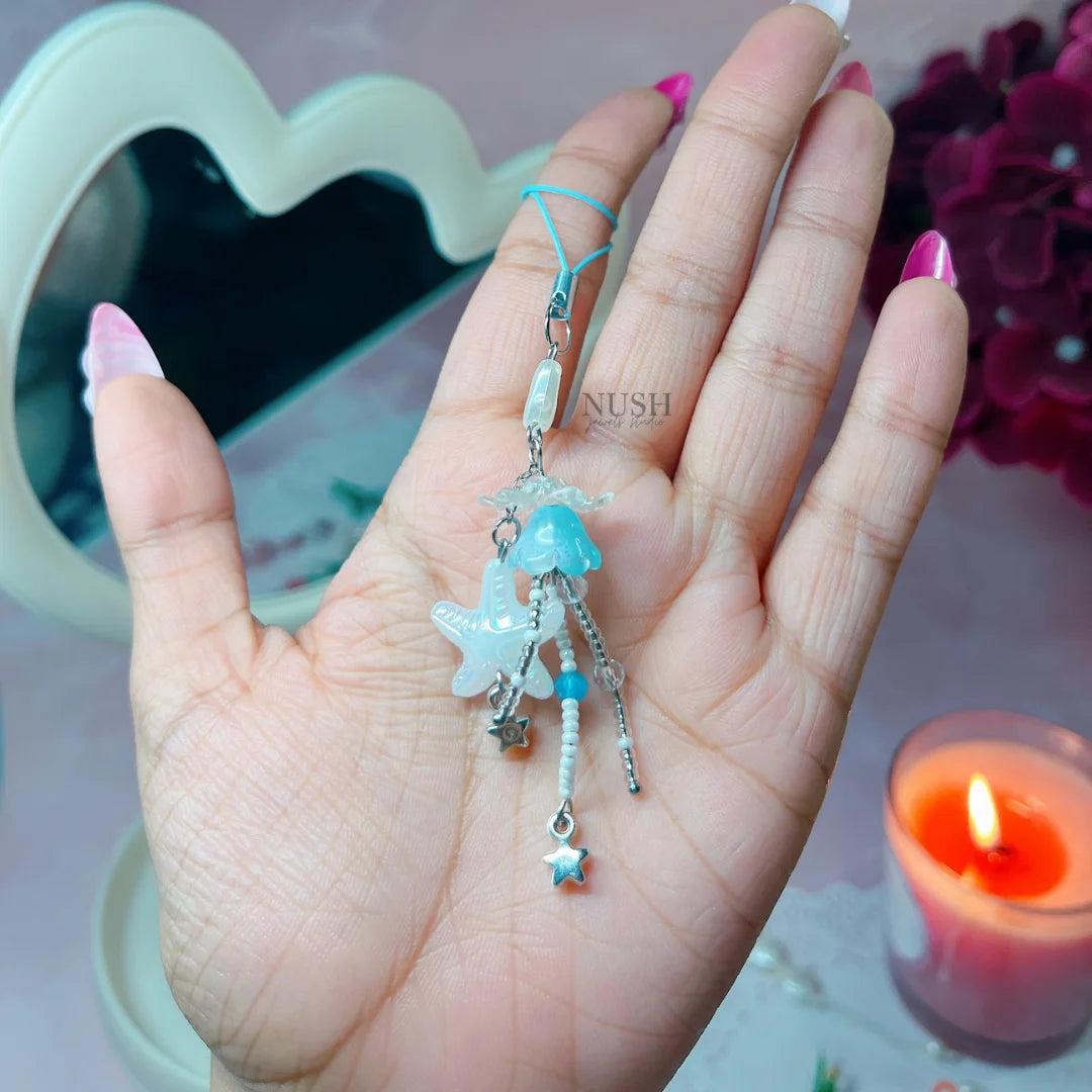 Blue Phone Charm